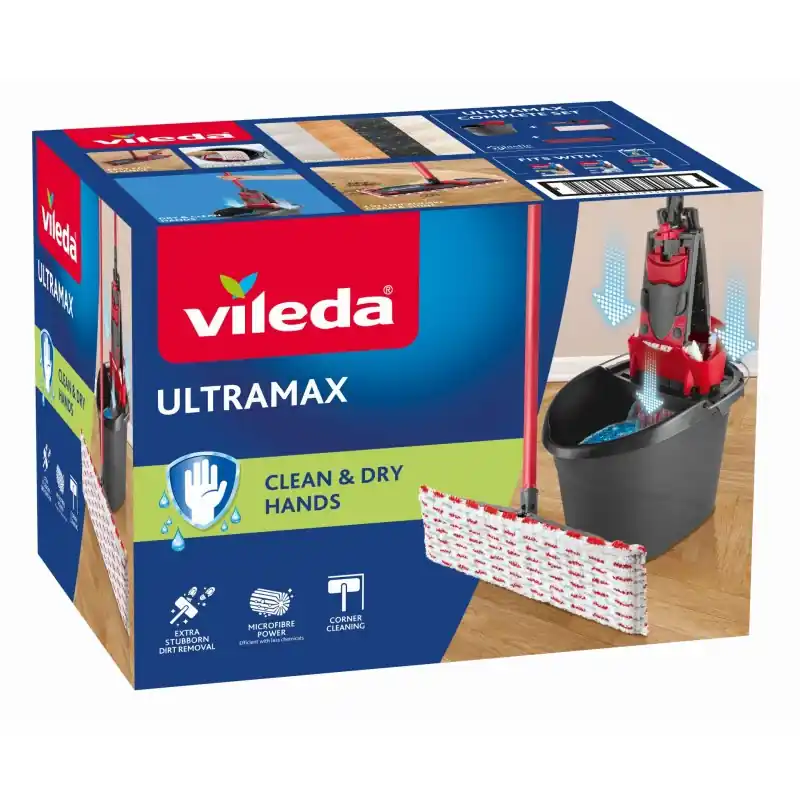 Bestseller VILEDA Ultramax Komplett Set, Schwarz 155737
