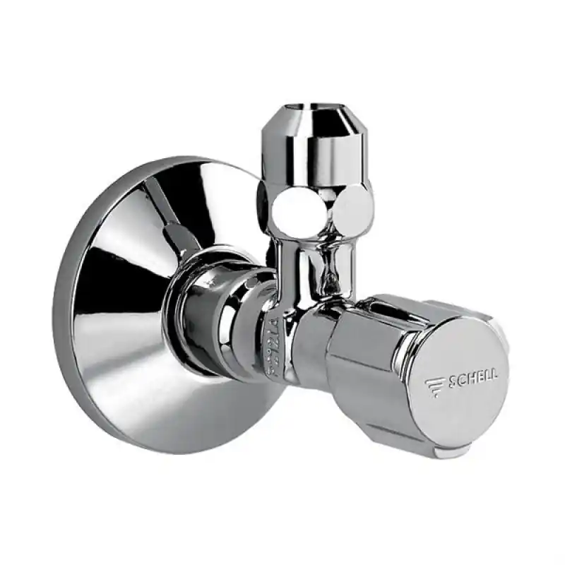 Finale Aktion Schell Eckregulierventil COMFORT 1/2, chrom, mit Schubrosette, 049070699