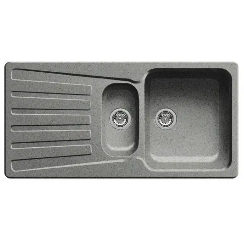 Kracherpreis BLANCO Nova 6 S Küchenspüle mit Ablaufgarnitur, Alumetallic 511699