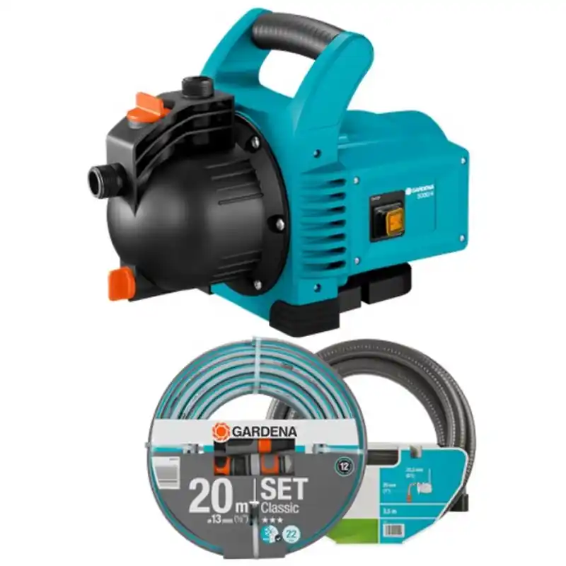 Gardena 3000/4 Classic Gartenpumpe Set 1717-61 Abverkauf