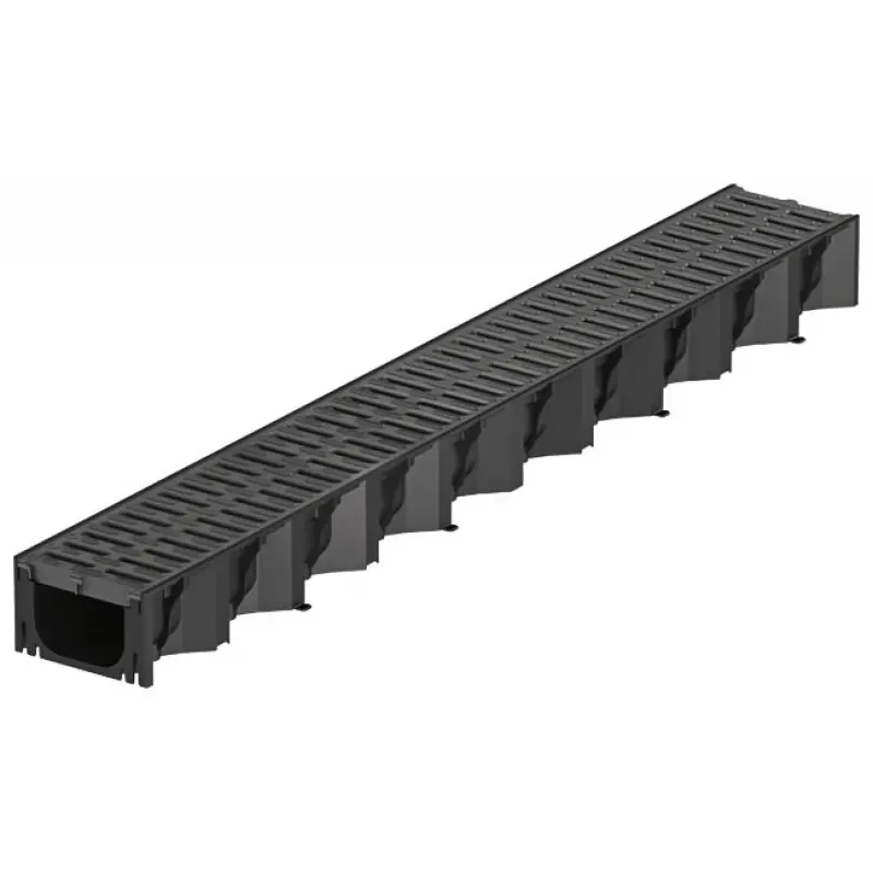 Letzte Chance ACO Self Hexaline Entwässerungsrinne 1 m aus Kunststoff, inkl. Microgrip Stegrost 319210