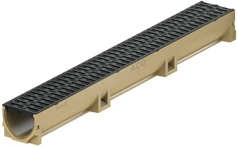 Beliebt ACO Self Euroline 2.0 Entwässerungsrinne 1 m, H=10,4 cm, mit Microgrip-Rost 416324