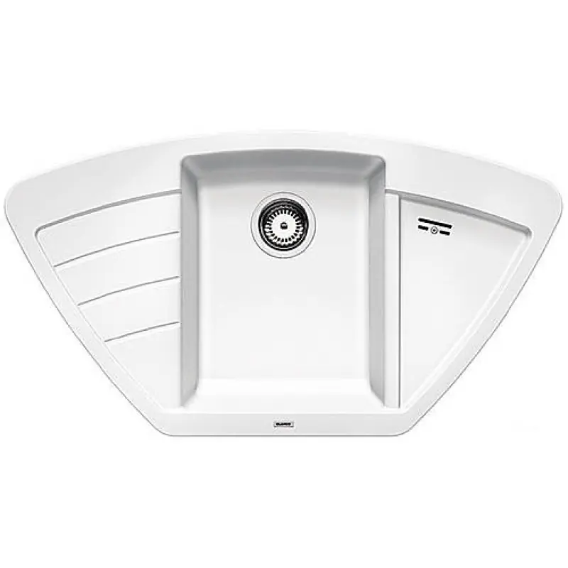 BLANCO Zia 9 E weiß (Silgranit PuraDur II) mit Exzenter 514750 Beliebt