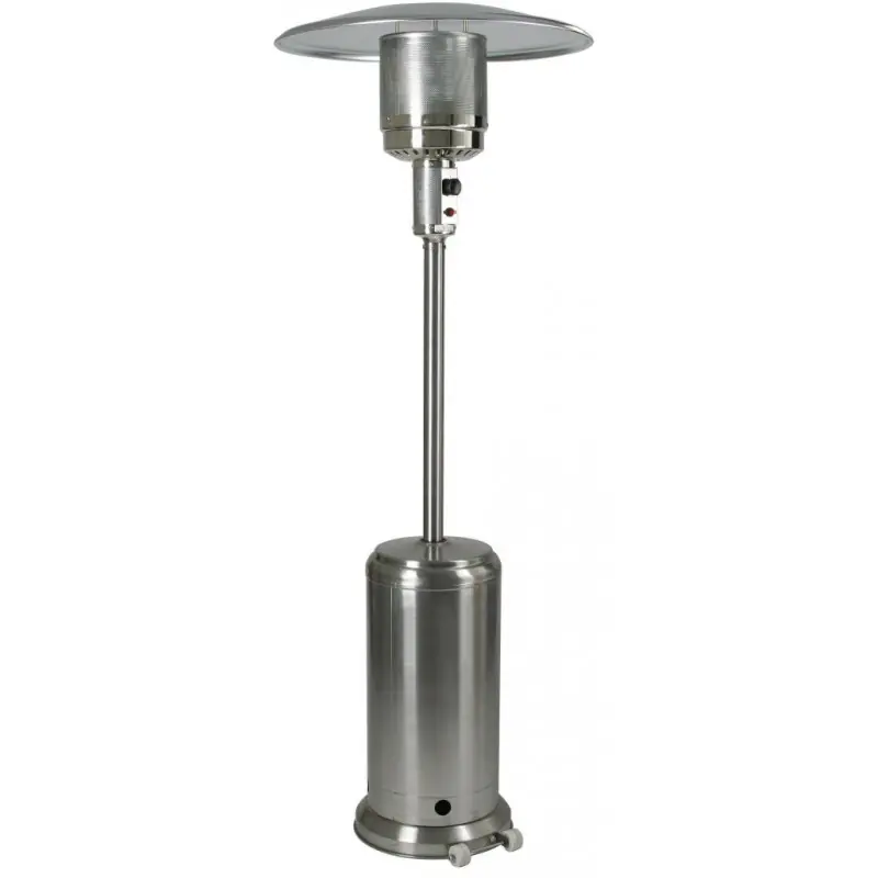 Bestpreis MEVA ETNA Gartenheizung mit Rädern für einfachen Umzug, Edelstahl TZ02002