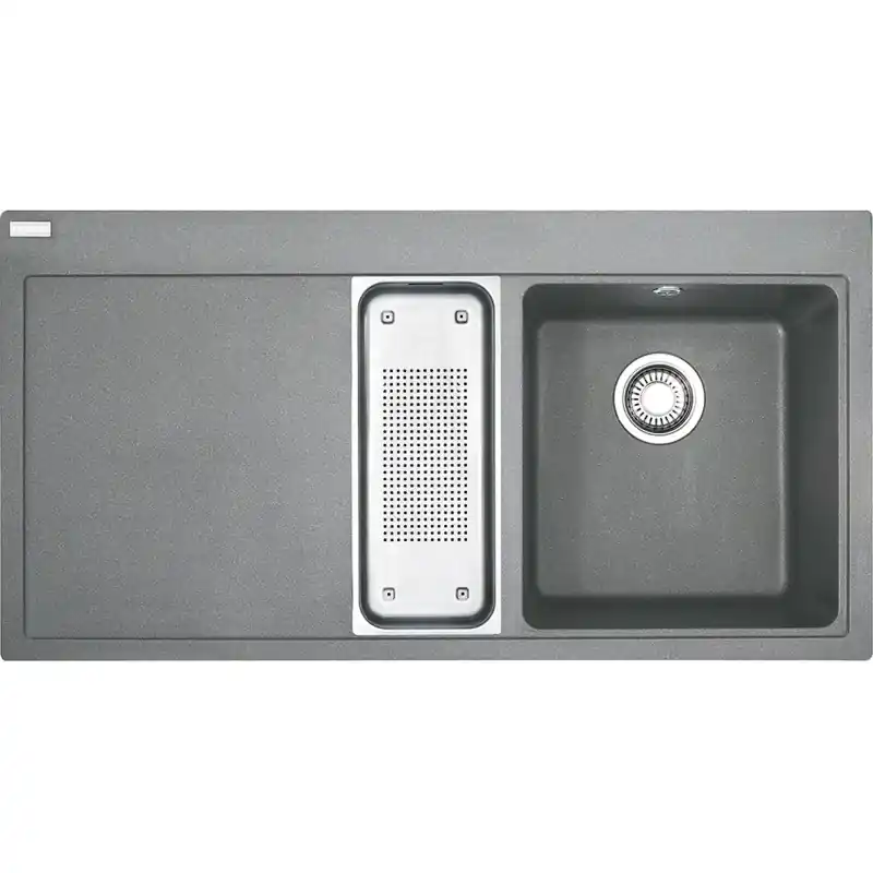 Billig Franke Mythos MTG 651-100 Fragranit DuraKleenPlus Steingrau, Becken rechts 114.0017.837