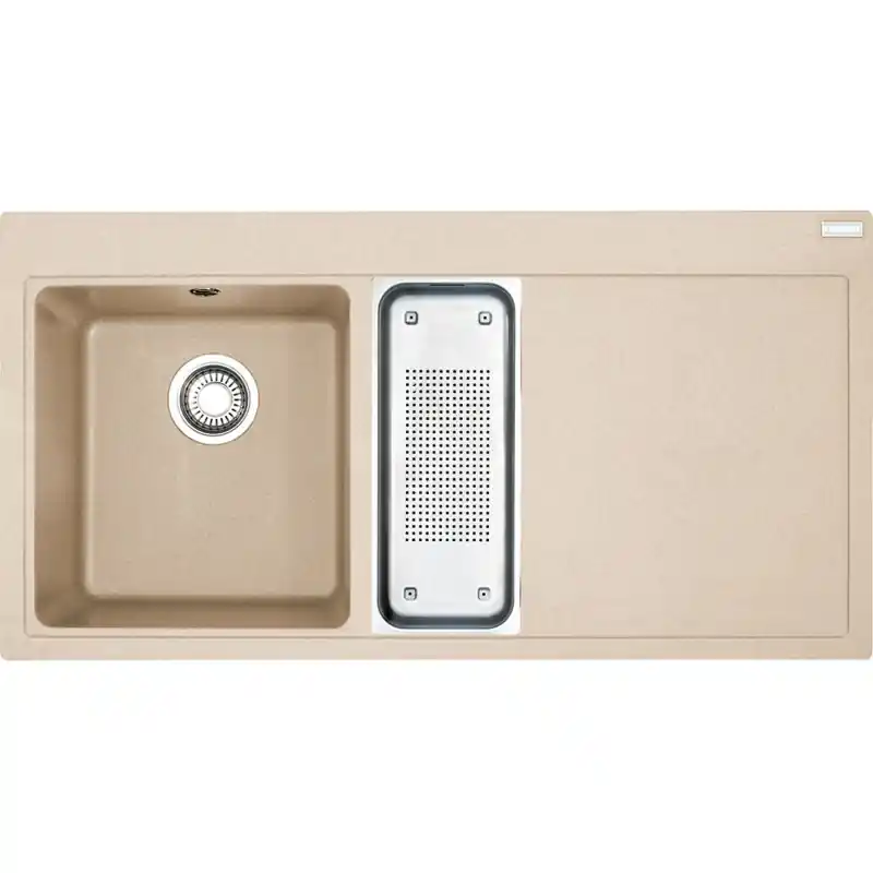 Franke Mythos MTG 651-100 Fragranit DuraKleenPlus, Beige, Becken links, 114.0017.936 Günstig