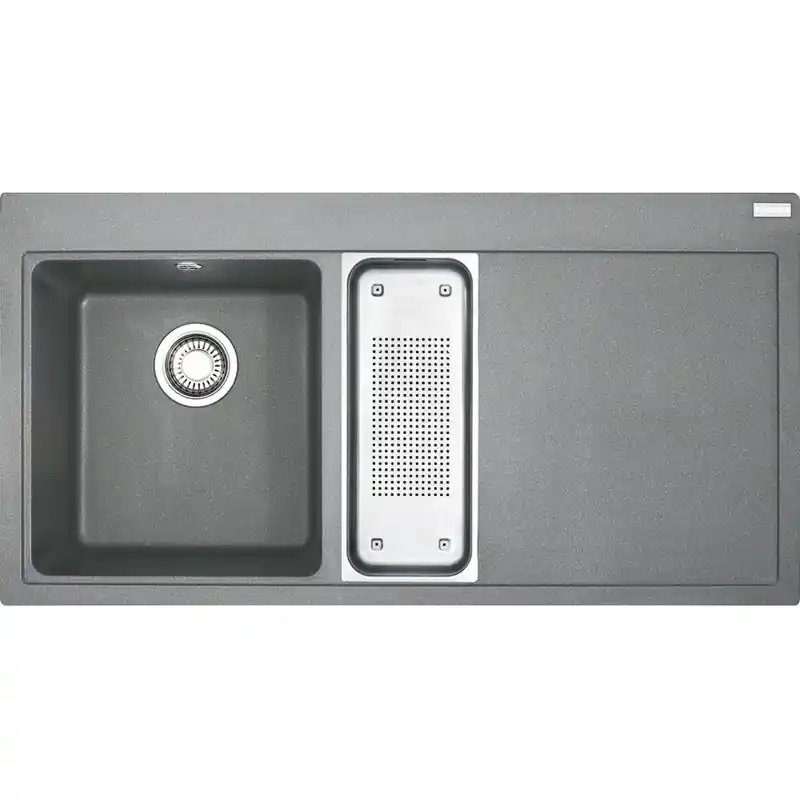 Expressversand Franke Mythos MTG 651-100 Fragranit DuraKleenPlus, Steingrau, Becken links, 114.0017.849