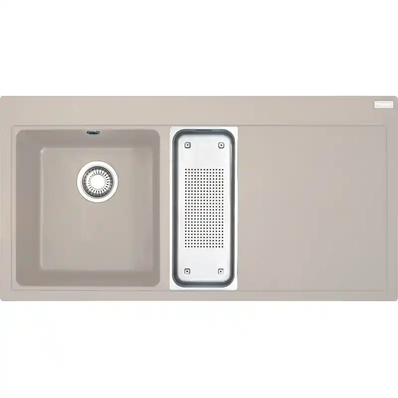 Geprüft Franke Mythos MTG 651-100 Fragranit DuraKleenPlus, Sahara, Becken links, 114.0017.868