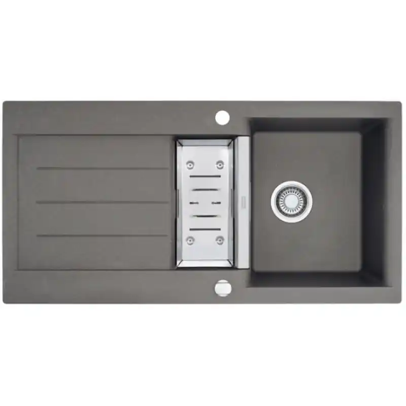 Highlight Franke Java JAG 651 Fragranit DuraKleenPlus Steingrau + Siebkorb 114.0056.261