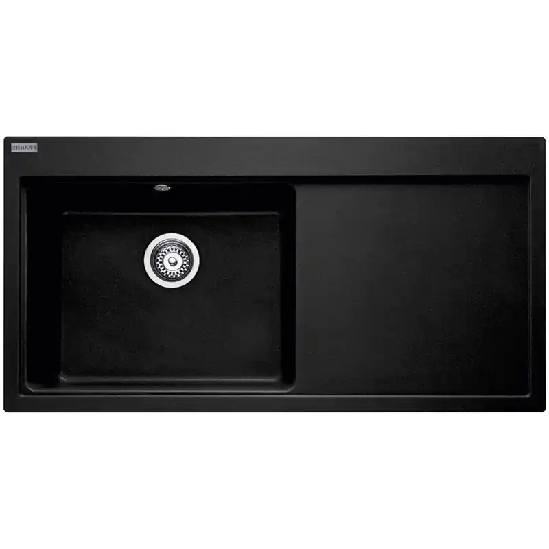Expressversand Franke Mythos MTG 611 Fragranit DuraKleenPlus Onyx, Abtropffläche rechts, 114.0476.996