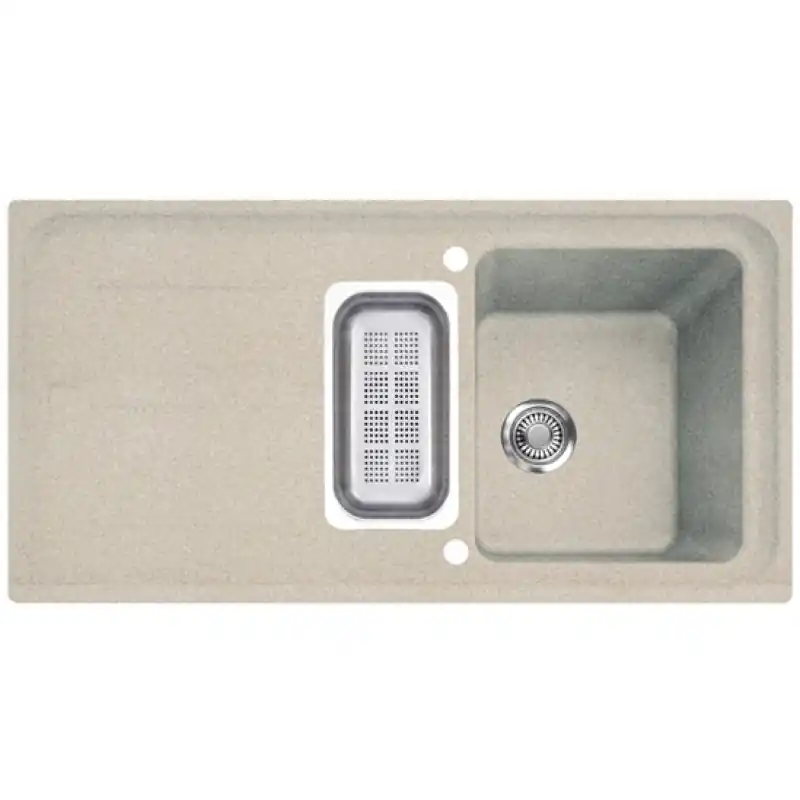 Schneller Versand Franke Impact IMG 651 Fragranit Einbauspüle + Abtropfschale, beige 114.0250.505