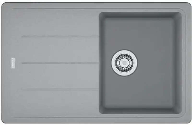 Geprüft Franke Basis BFG 611-78 Einbauspüle Silber Fragranit