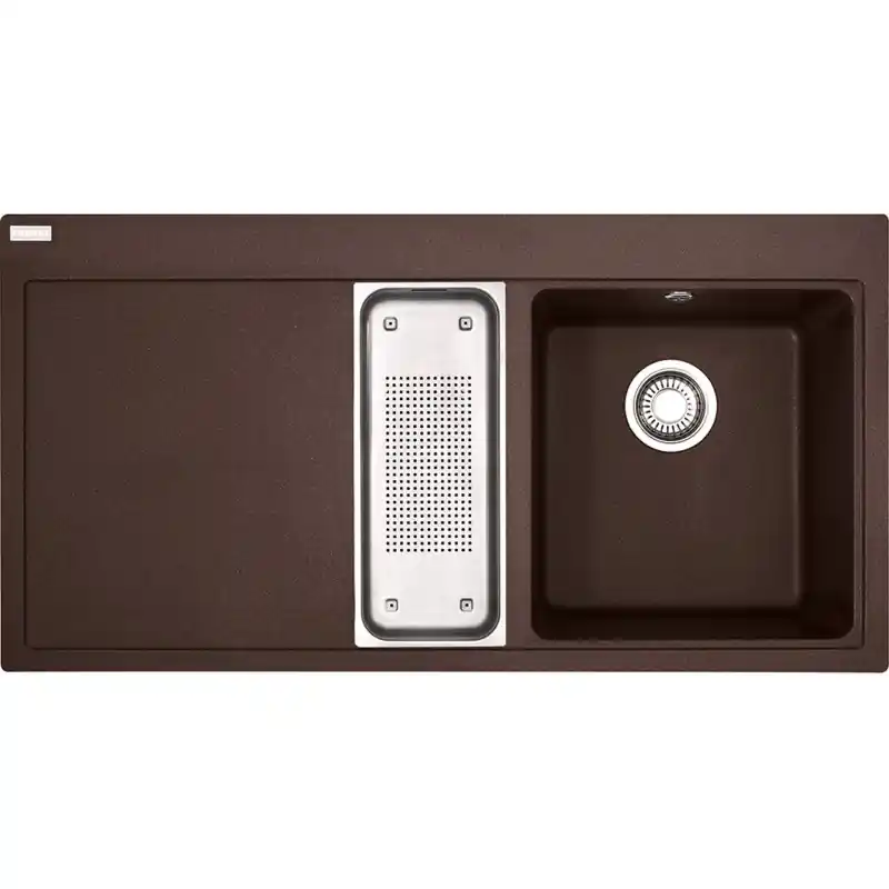 Bestseller Franke Mythos MTG 651-100 Fragranit DuraKleenPlus Chocolate, Becken rechts 114.0176.577