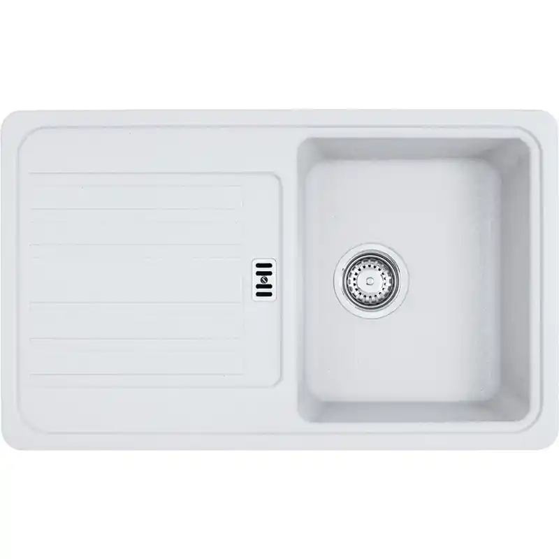 Franke Euroform EFG 614-78, 780x475 mm, Einbauspüle, Siebkorbfventil, Glacier 114.0120.086 Direkt Vom Hersteller