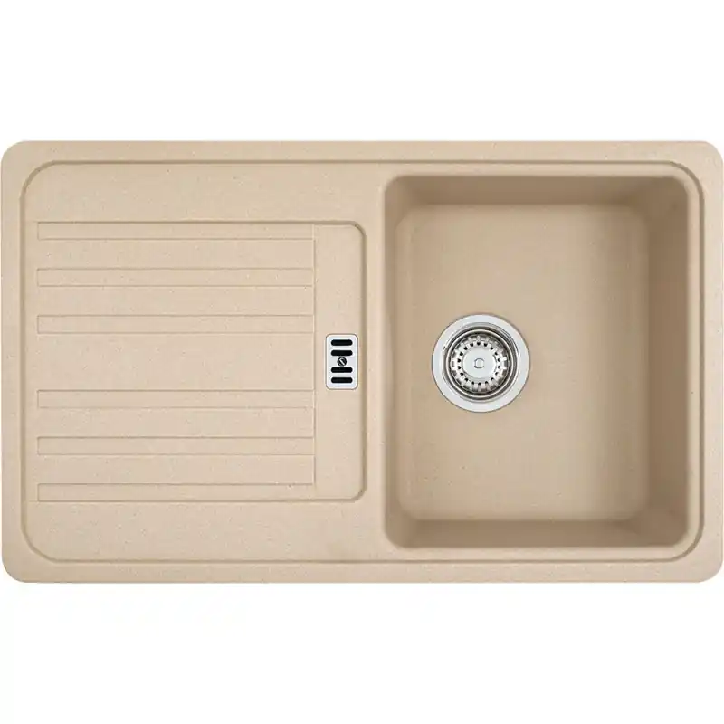 Sale Franke Euroform EFG 614-78, 780x475 mm, Einbauspüle, Siebkorbfventil, Beige 114.0120.087
