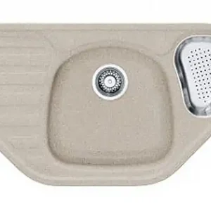 Sonderaktion Franke Einbauspüle Calypso COG 651-E Fragranit DuraKleenPlus, Sahara, 114.0016.170