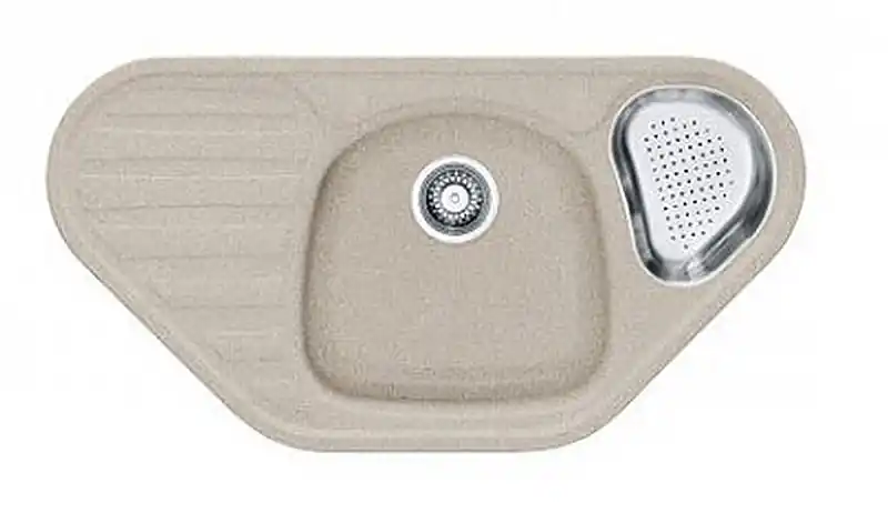 Sonderaktion Franke Einbauspüle Calypso COG 651-E Fragranit DuraKleenPlus, Sahara, 114.0016.170