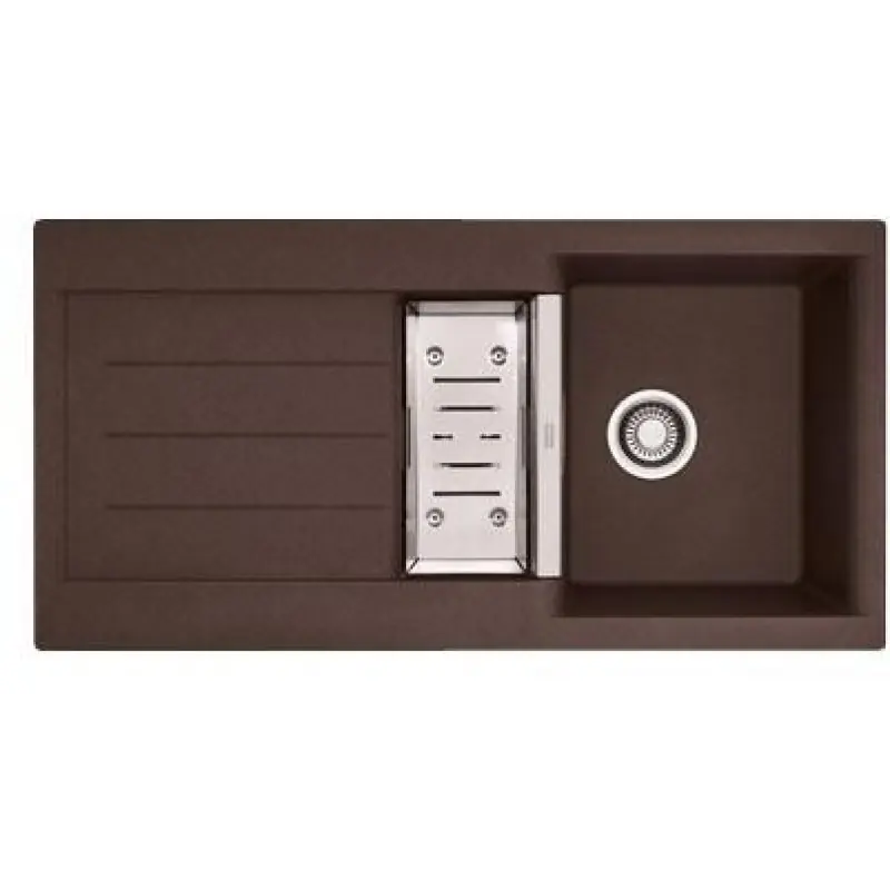 Neue Kollektion Franke Java JAG 651 Fragranit DuraKleenPlus Chocolate + Siebkorb 114.0176.582