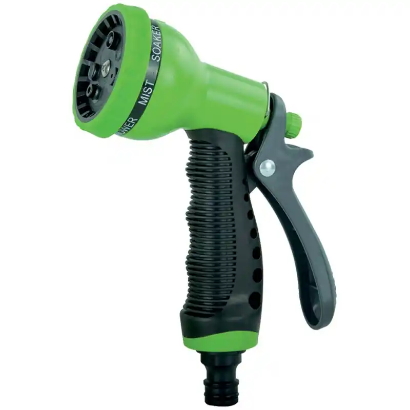 Markenprodukt Gartenfreude Sprühpistole mit 7 Funktionen, Anschluss für handelsübliche Schnel