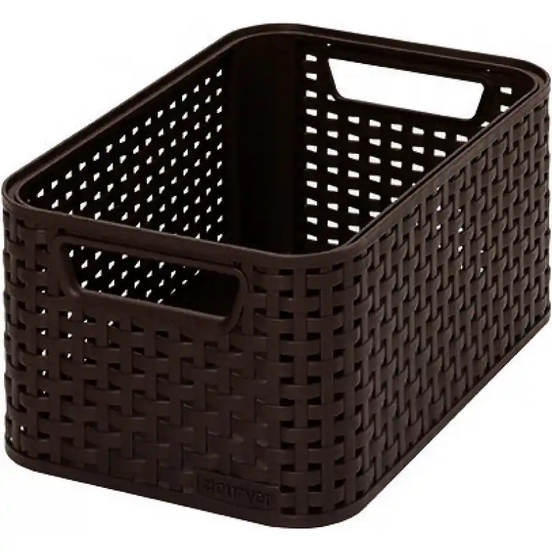Sonderaktion CURVER STYLE S Aufbewahrungsbox 28,5 x 13 x 19,4 cm dunkelbraun 03614-210