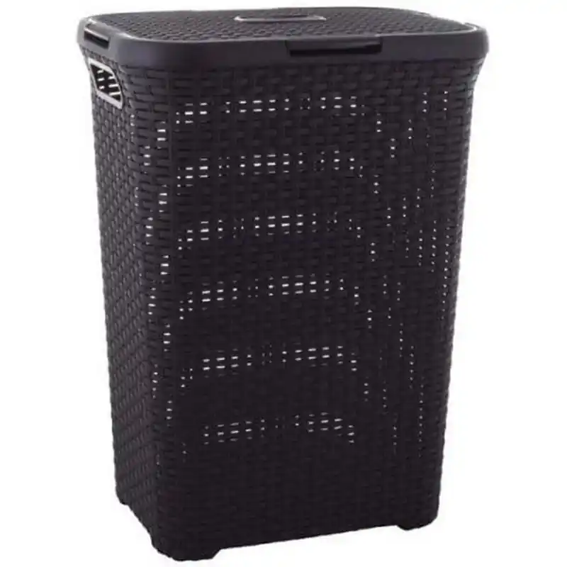 Direkt Vom Hersteller CURVER STYLE 60L Wäschesammler 44,8 x 61,5 x 34,1 cm, dunkelbraun 00707-210