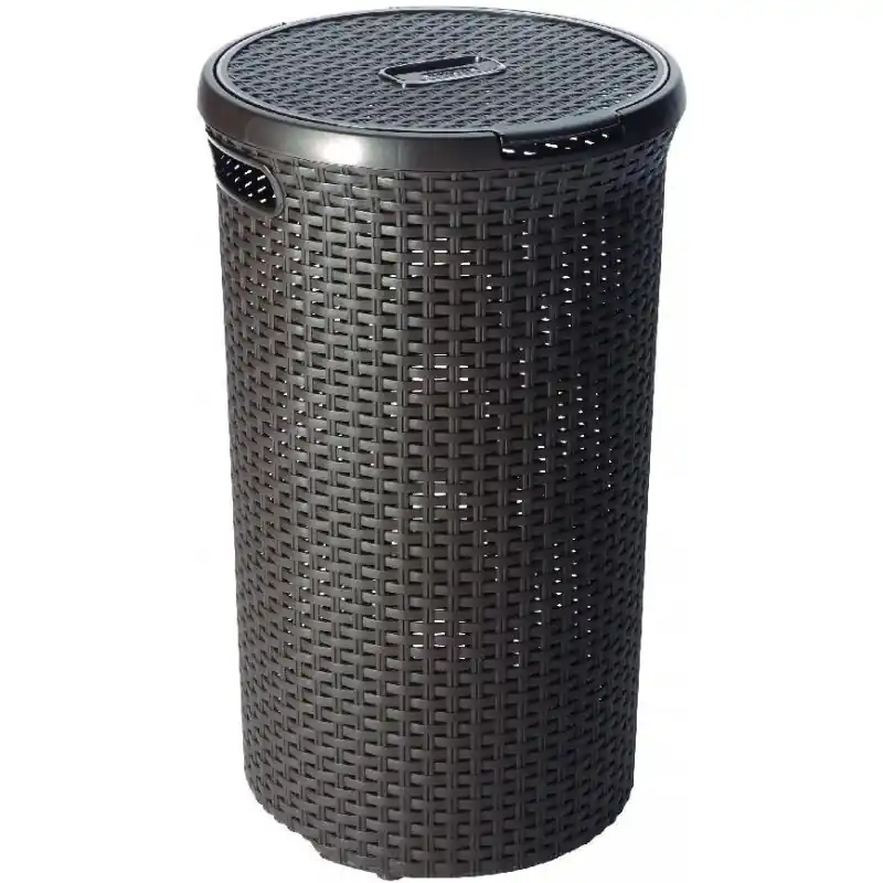 CURVER STYLE 48L Wäschebox RATTAN 40x61cm dunkelbraun 00710-210 Direkt Vom Hersteller