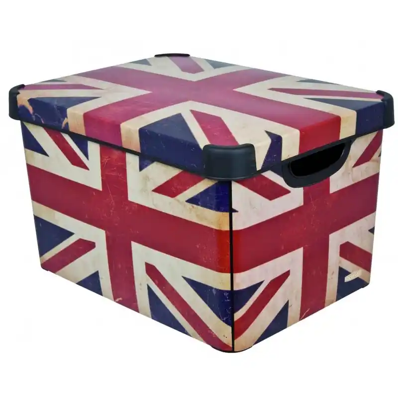 CURVER BRITISH FLAG L Aufbewahrungsbox 39,5 x 29,5 x 24 cm 04711-D99 Knallerangebot
