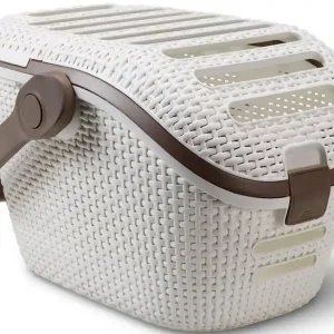 CURVER RATTAN Transportbox für Kleintiere 51 x 38 x 33 cm creme 00616-P16 Bestseller