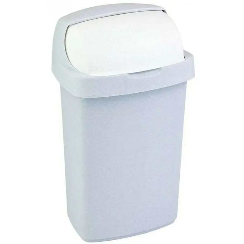 Rabatt CURVER ROLL TOP 25L Mülleimer 34,9 x 29,2 x 56 cm grau 03976-856