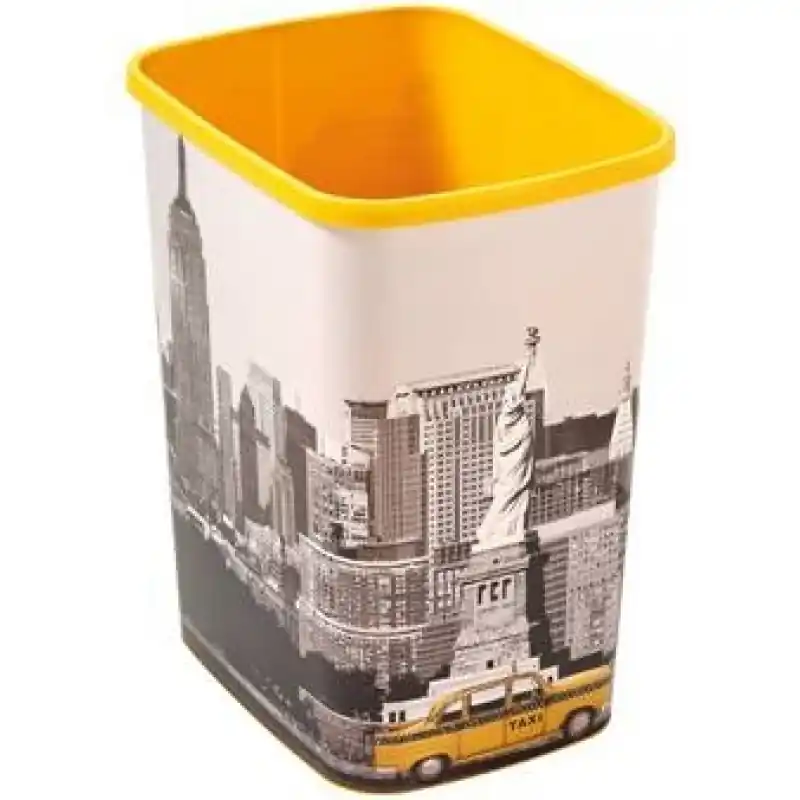 CURVER Papierkorb Deco Flip bin New York, 39 x 32 x 25 cm, 25 l,ohne Schwingdeckel Sale
