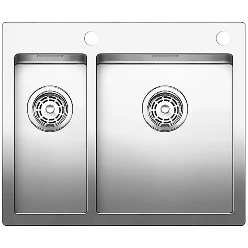 Neue Kollektion BLANCO Claron 340/180-IF/A Edelstahl, 514204