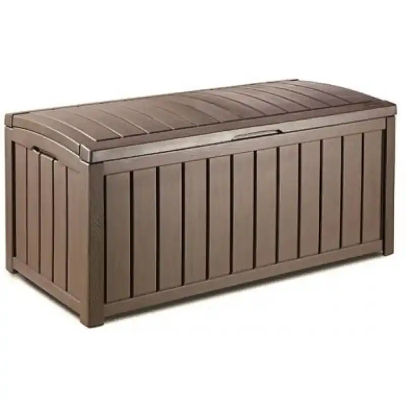 KETER GLENWOOD 390L Garten-Aufbewahrungsbox 128 x 65 x 61 cm, braun 17193522 Billig