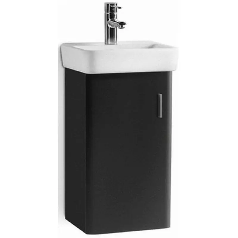 Super-Preis Roca Senso Square Waschbeckenunterschrank 35 cm, matt lackiert, schwarz, Scharniere links 7856303868