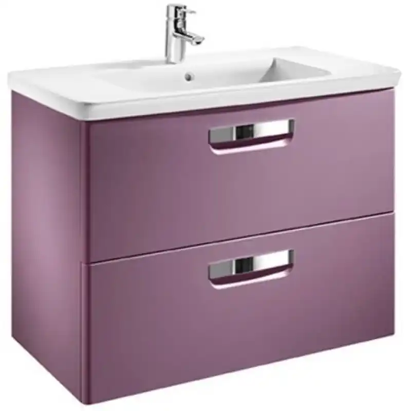 Roca The Gap Waschtisch 80 cm mit dem Schrank mit Schubladen, lila matt 7855712577 Neu