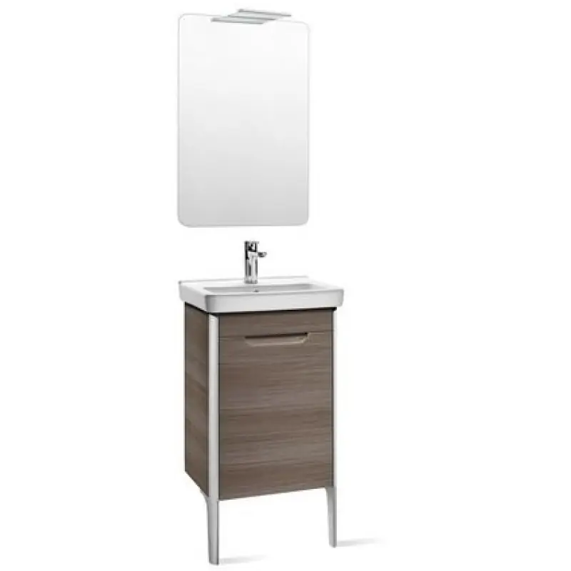Roca Pack Dama Waschtisch mit Unterschrank 55 cm, rechts, graubraun 7855816150 Preisknaller