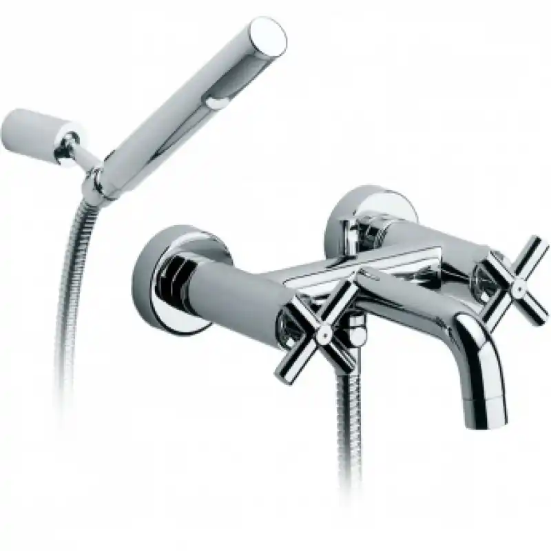 Mega-Angebot Roca Loft Zweihand-Wannenarmatur,mit Brause, Schlauch 1,75 m, chrom, 75A0143C00