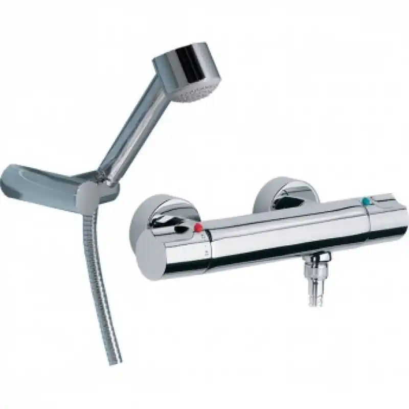 Sichere Zahlung Roca Moai Thermostat-Wannenbatterie mit Handbrause, 75A1146C00