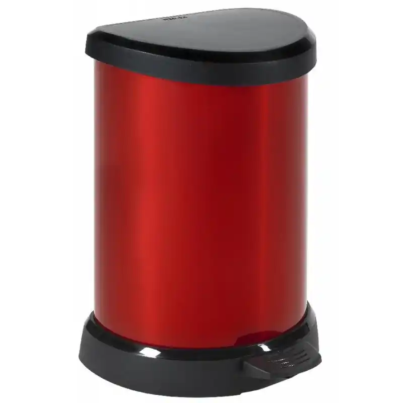 CURVER Abfallbehälter, 44,8 x 30,8 x 28,1 cm, 20 Liter, metallic-rot, 02120-931 Billig