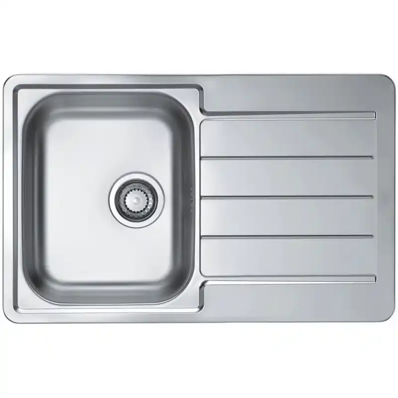 Markenprodukt ALVEUS LINE 80 Edelstahlspüle, 790 x 500 mm, Natur 1069147