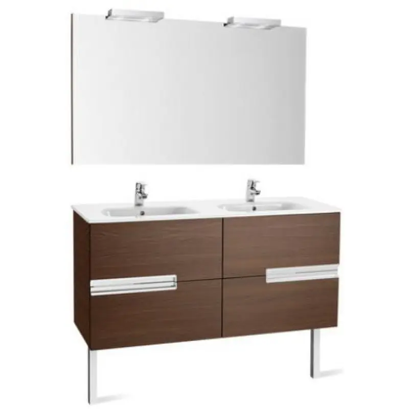 Roca Victoria Basic Badmöbelset Pack 120 cm, weiß glänzend lackiert, 7855855806 Schnäppchen