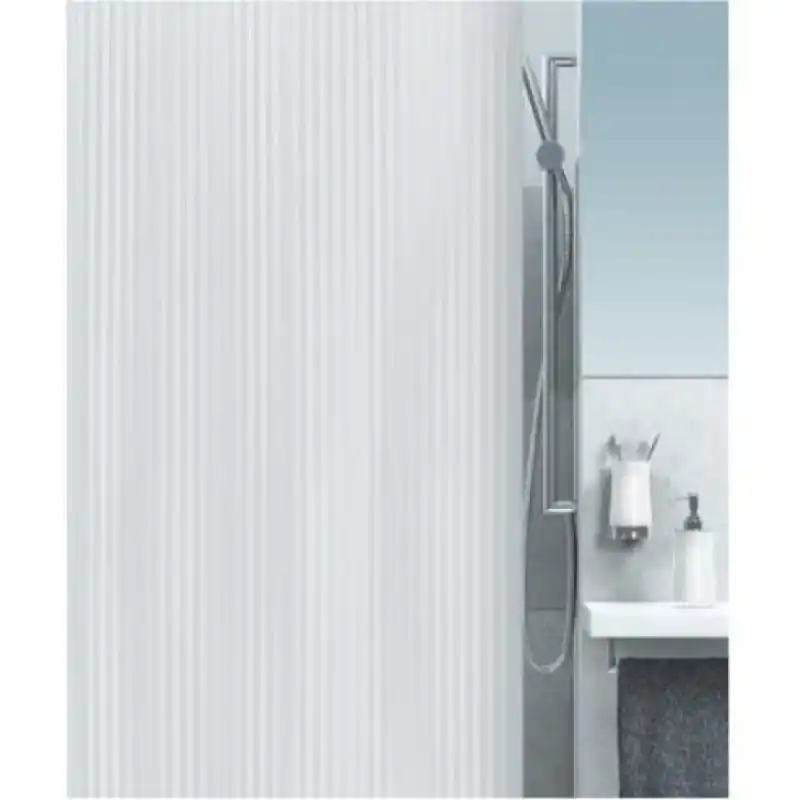 Spirella Twill Duschvorhang 180 x 200 cm weiß 10.05845 Knallerangebot