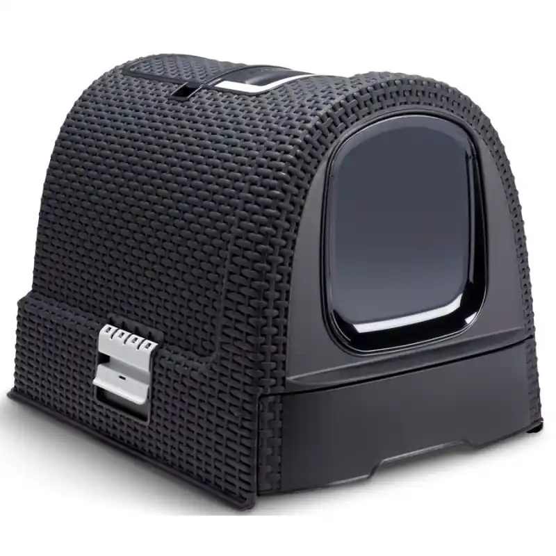 CURVER RATTAN Katzentoilette 51 x 38,5 x 40 cm anthrazit 00615-P15 Garantierte Lieferung