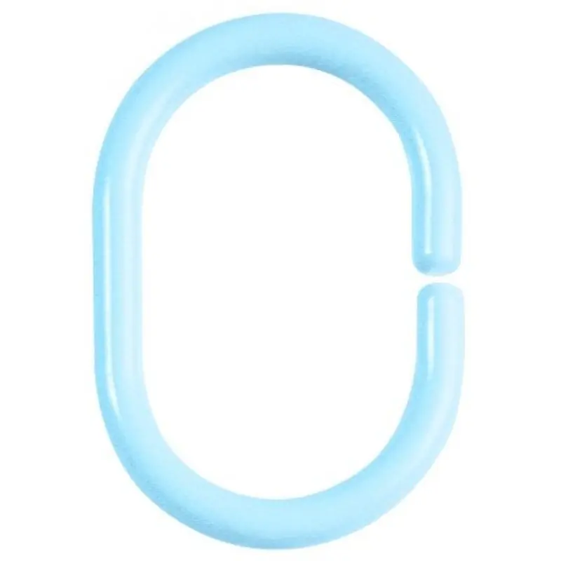 Spirella C-Minor Duschvorhangring 12er Pack Klar Aqua 1009735 Knallerangebot