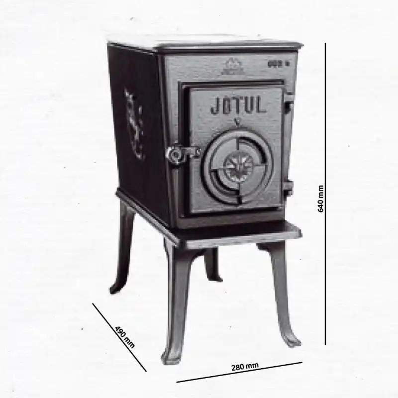 Jotul F 602 CB Kaminofen, Blauschwarze Email 320086 Sonderangebot