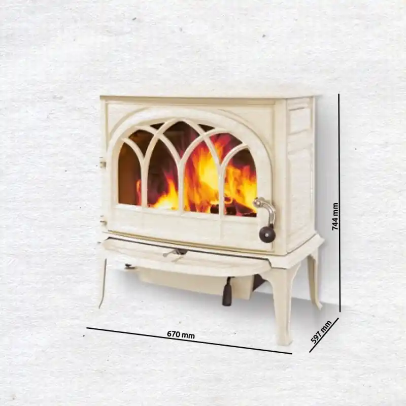 Preisknaller Jotul F 400 CB Kaminofen, Ivory Emaille 360760