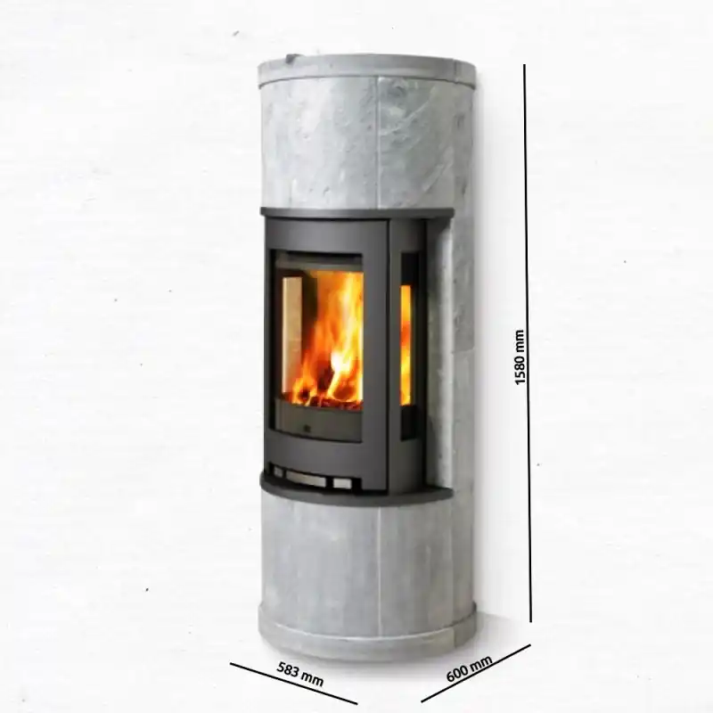 Ausverkauf Jotul FS 162 Kamin-Umbau mit Kamineinsatz F 370 CB, 30023233+30023252