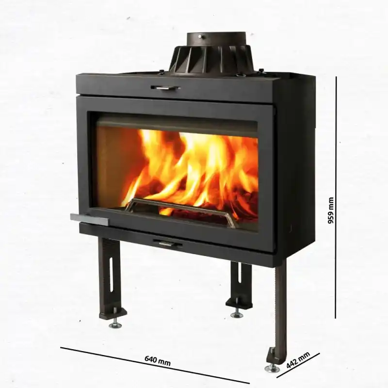 Jotul I 400 CB Kamineinsatz mit Flater Scheibe, Schwarzer Lack 30043683 Kracherpreis