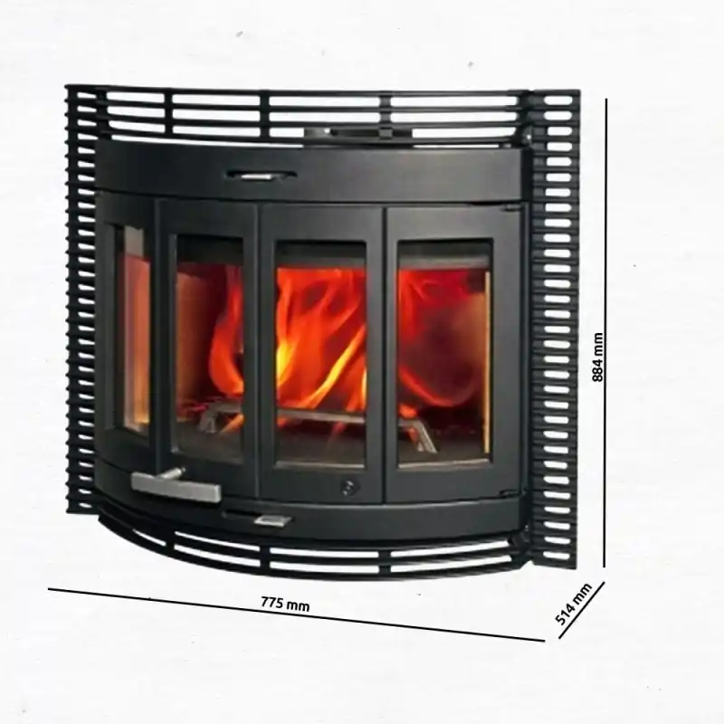 Neue Kollektion Jotul C 400 CB HARMONY Kamineinsatz, Schwarzer Lack 341327