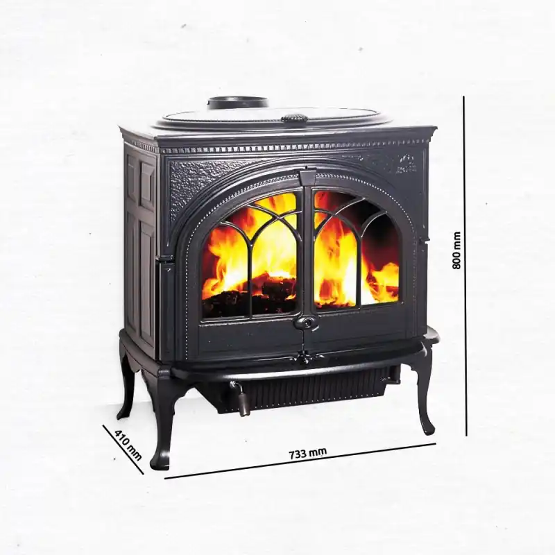 Jotul F 600 CB Kaminofen Schwarzer Lack, 350775 Preisreduziert