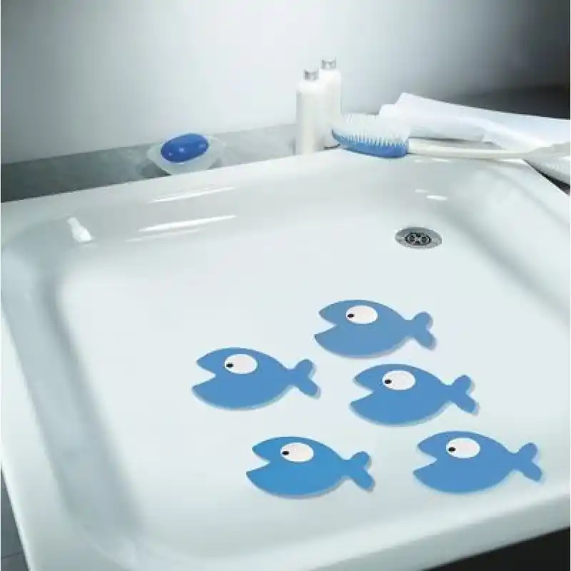 Jetzt Kaufen Spirella Hungry Anti-Rutsch-Sticker 5-er Pack Blau 1011354
